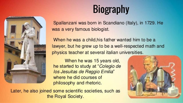 An introduction to the life of lazzaro spallanzai lazzaro spallanzani facts